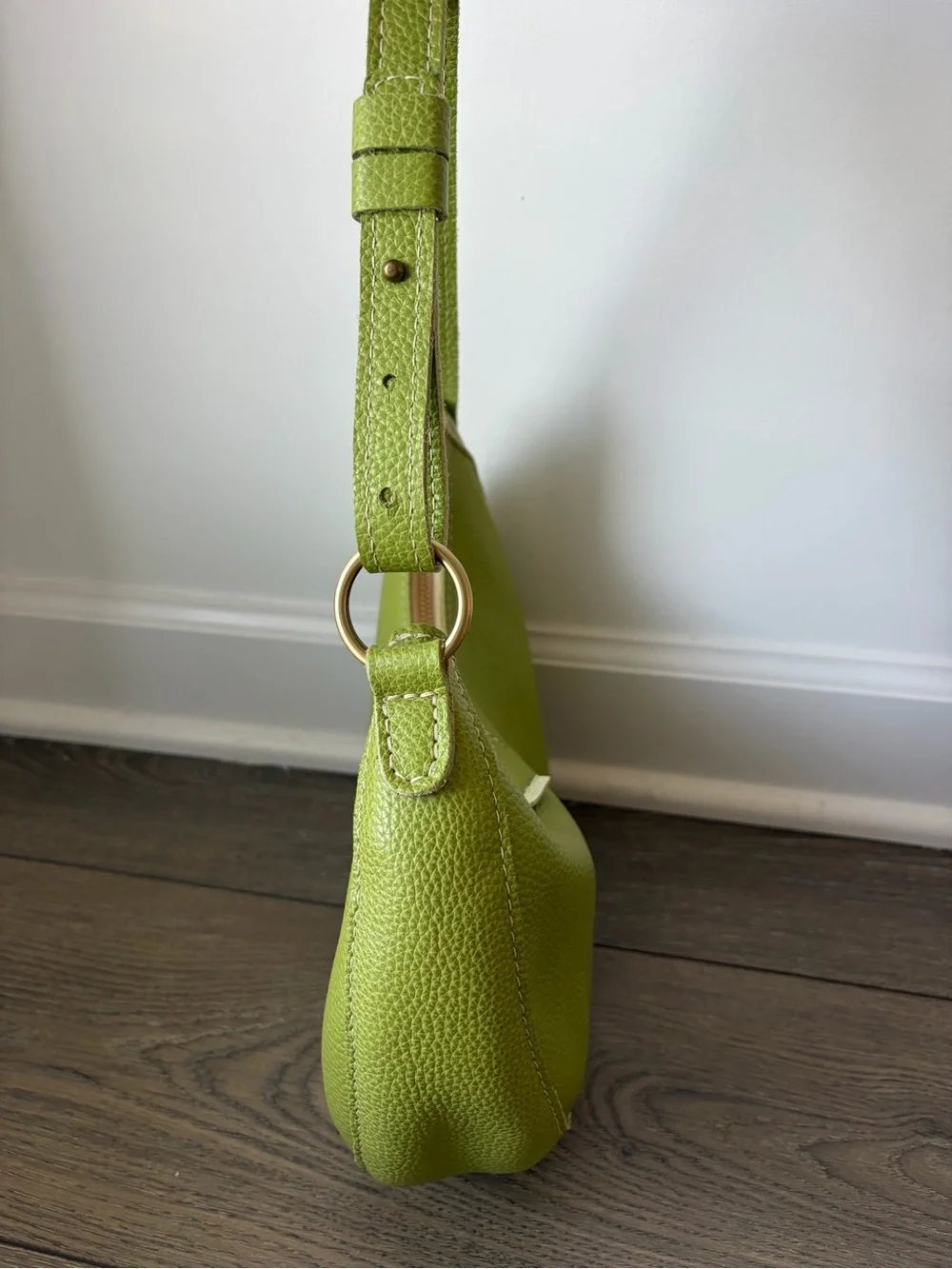 Portland Leather Goods Nora Shoulder Bag in Wasabi